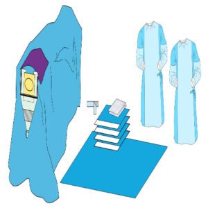NMN 2020 0391 Crainiotomy Drape Pack with Gowns